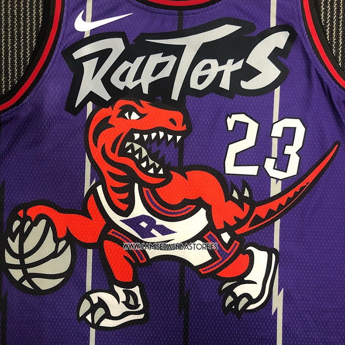 Fred VanVleet NO 23 Camiseta Toronto Raptors Classic Edition Violeta
